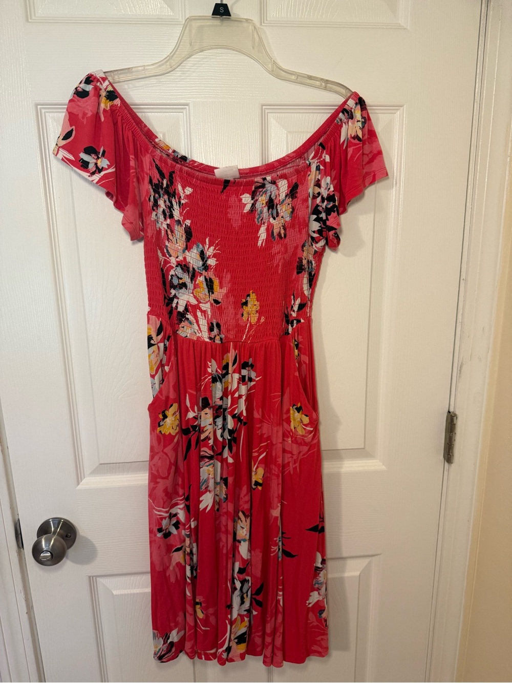torrid Coral Floral One-Shoulder Midi Dress